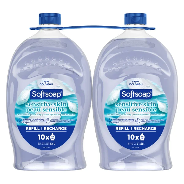 Savon hydratant pour les mains, SENSITIVE SKIN, Softsoap, 1x2,36 L