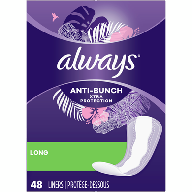 ALWAYS ANTI-BUNCH  Xtra Protection Daily Liners Long 50 PIÉCES