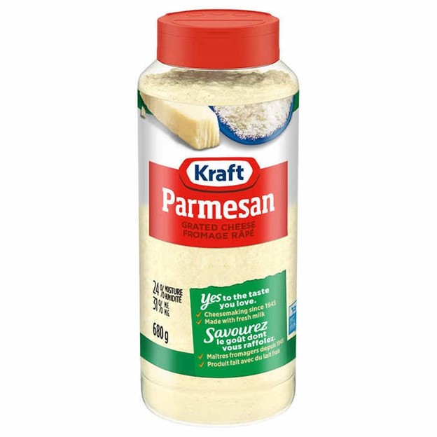 Fromage Kraft 100 % parmesan râpé, 680 g