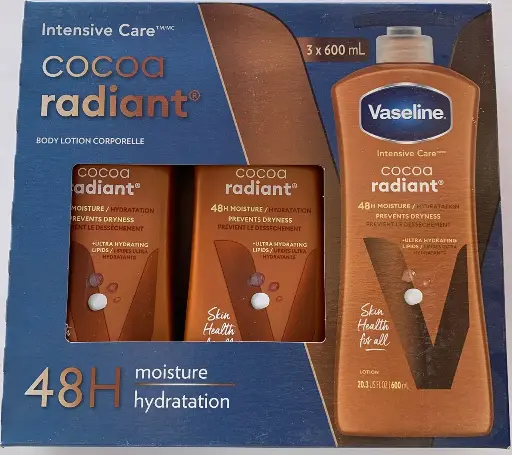 Vaseline Cocoa Radiant pack de 3x600ml