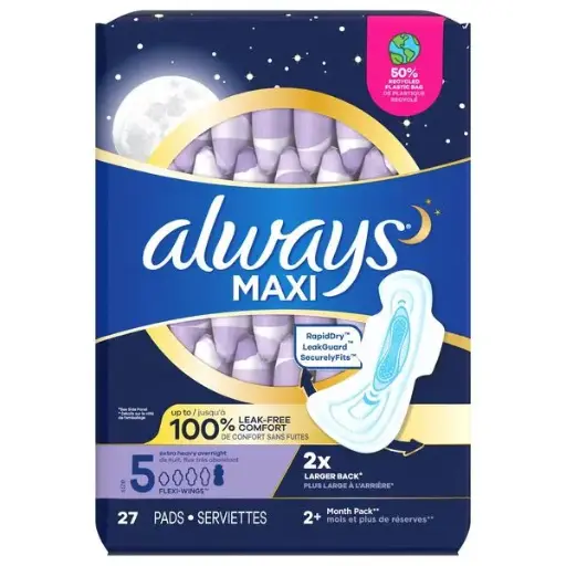 Always Maxi Taille 5 avec Ailes, 27 SERVIETTES