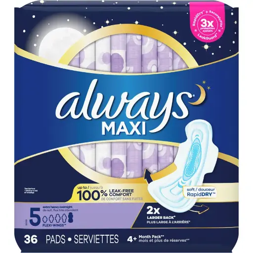  Always Maxi Taille 5 avec Ailes, 36 SERVIETTES