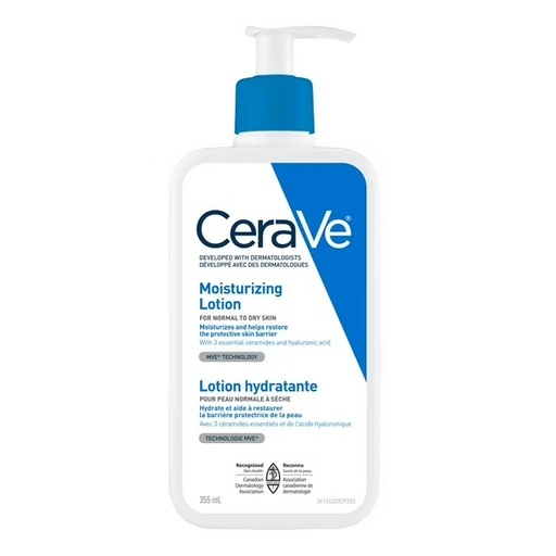 CERAVE LOTION DAILY MOISTURIZING HYDRATANTE PEAU NORMAL A SÉCHE 355 ML