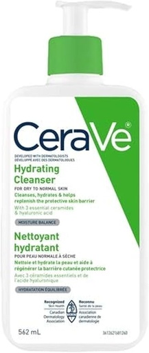 CeraVe Nettoyant hydratant pour peaux normales à sèches 562 ml