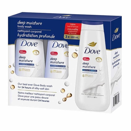 Dove Deep Moisture, Nettoyant Corporel ,1 x 680 ML