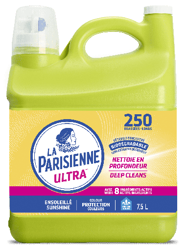 Détergent à lessive liquide La Parisienne ultra , 7,5L - 250 brassées