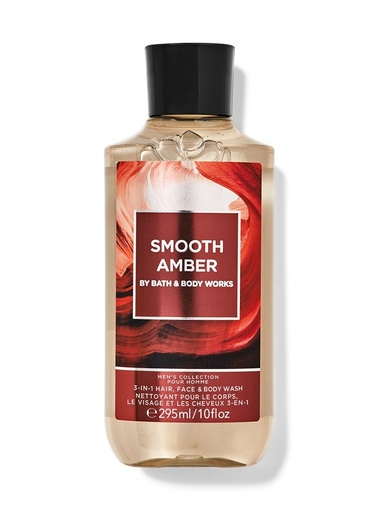 GEL MOUSANT AMBER SMOOTH HOMME BY BATH AND BODY