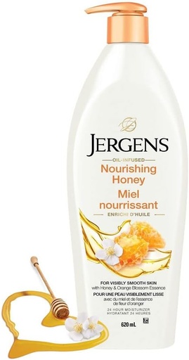 JERGENS LOTION HYDRATANTE, MIEL NOURISSANT 620ML