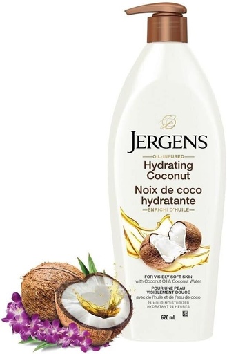 JERGENS LOTION HYDRATANTE, NOIX DE COCO 620ML