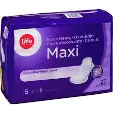 SERVIETTE HYGIÉNIQUE MAXI REGULIÉRE T5 27 PIÉCES