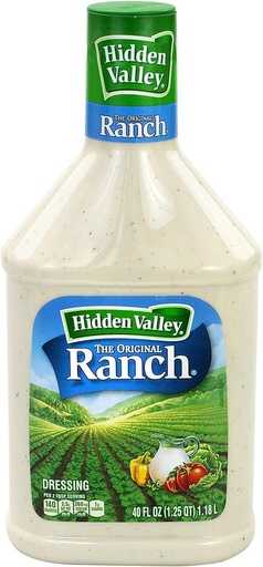 Sauce à salade et garniture  Ranch de Hidden Valley, 1x 1,18 L